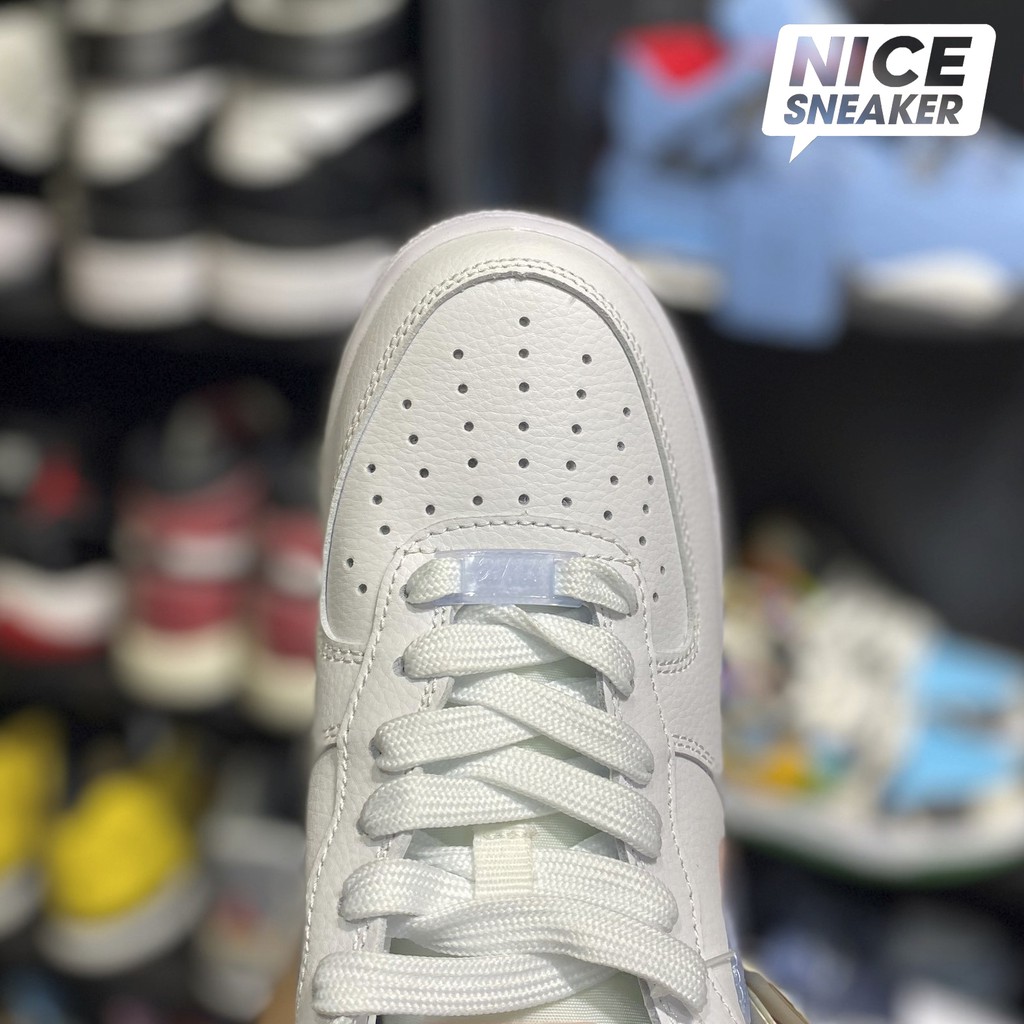 [ Nice Sneaker ] Giày sneaker cổ thấp Af1 : Air Force 1 low double swoosh White / Blue | Bản High Quality .