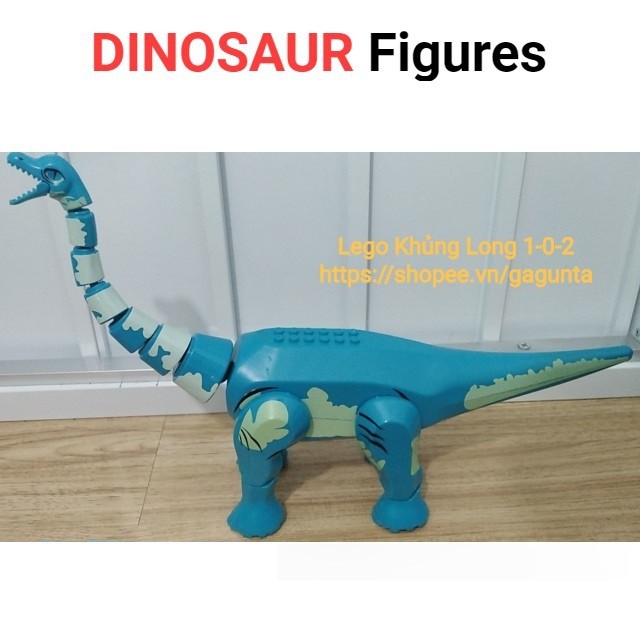 Lego Khủng Long Cổ Dài 35cm Jurassic World Hãng Lele