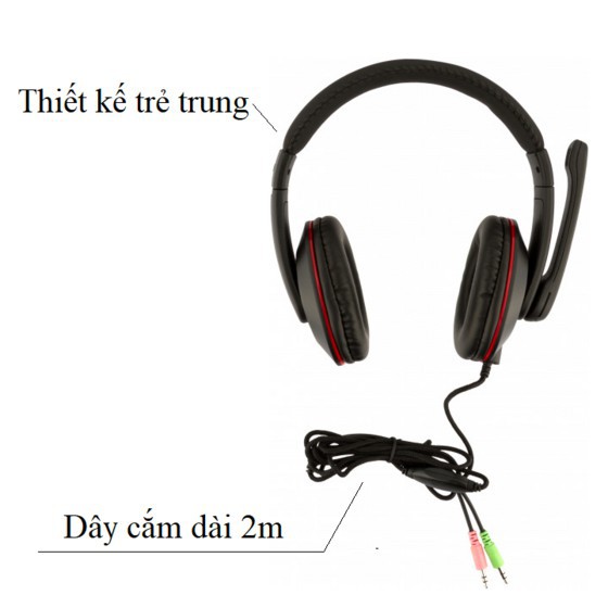 Tai nghe gaming OVLENG X10, tại nghe chụp tai máy tính có dây, âm thanh sống động, cách âm tốt| Bh 6 tháng