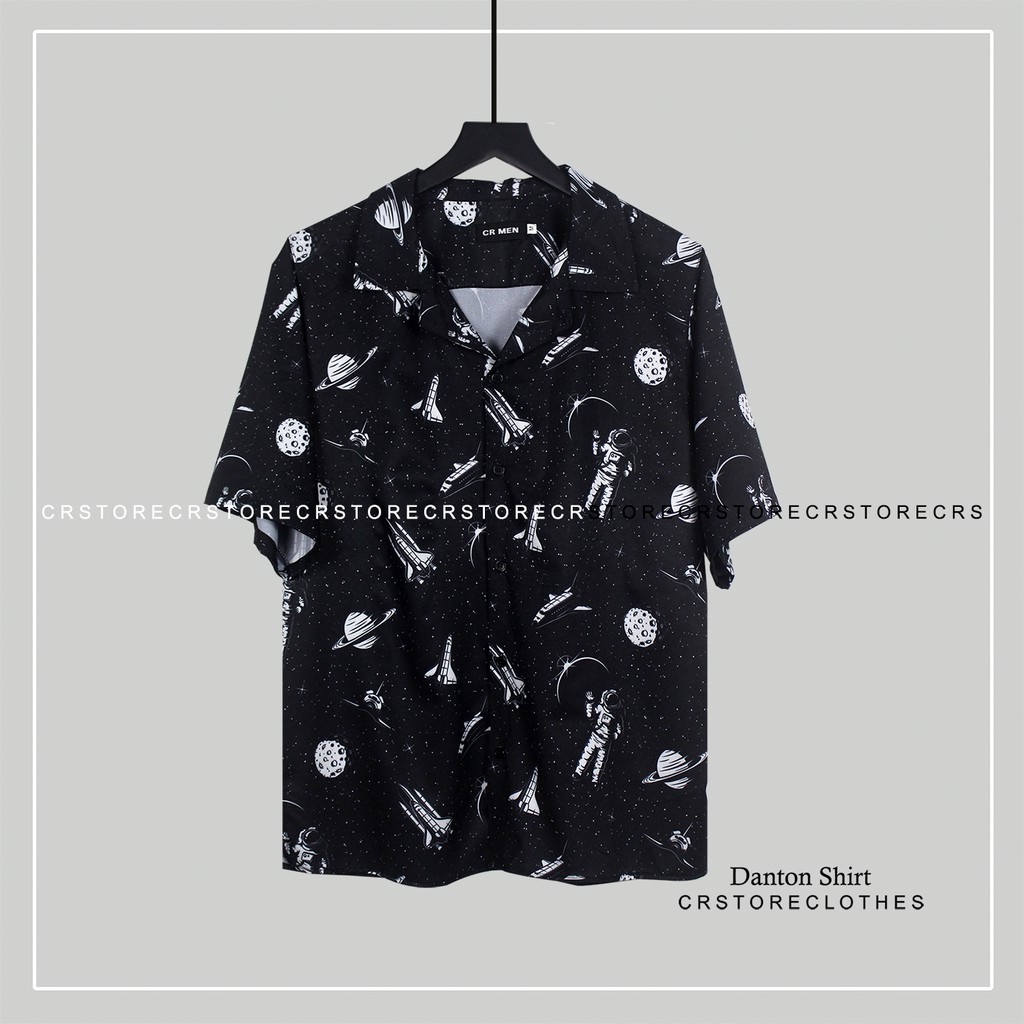 Áo Sơ Mi Tay Lỡ Cổ Vest CR MEN PHI HÀNH GIA vải lụa mềm unisex nam nữ SMNT635 | BigBuy360 - bigbuy360.vn