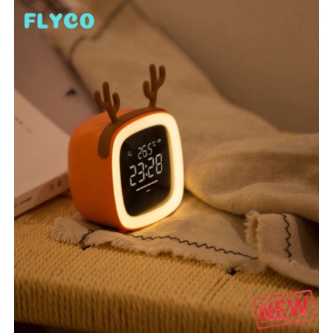 Đồng Hồ Báo Thức Điện Tử Thông Minh Dễ Thương Flyco PH4 - Hàng nhập khẩu