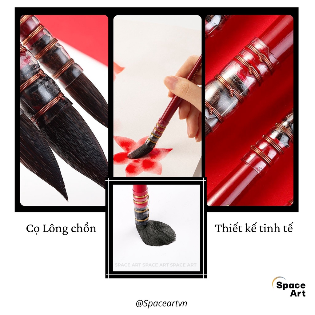 Cọ MOP Vẽ Màu Nước Lông Chồn Space Art SP300