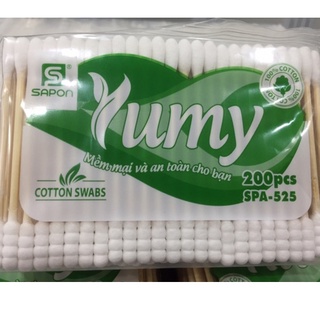 Tăm bông yumy túi 200 que