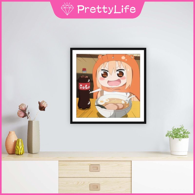 (Hàng Sẵn Sàng Đến Tàu) Cô Gái Khô! Bộ Tranh Đính Đá Tự Làm Kích Thước 30X30Cm Họa Tiết Đơn Giản Hiện Đại Trang Trí Nhà Cửa