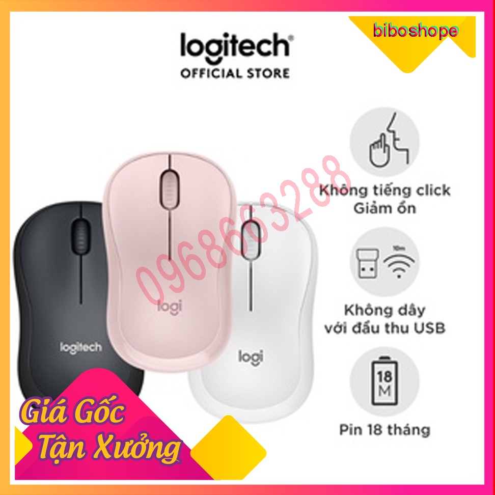 🔥Free ship🔥 Chuột Không Dây Logitech M220 Silent Tiếng Động Siêu Nhỏ Bảo hành 12 tháng 🔥Free ship🔥