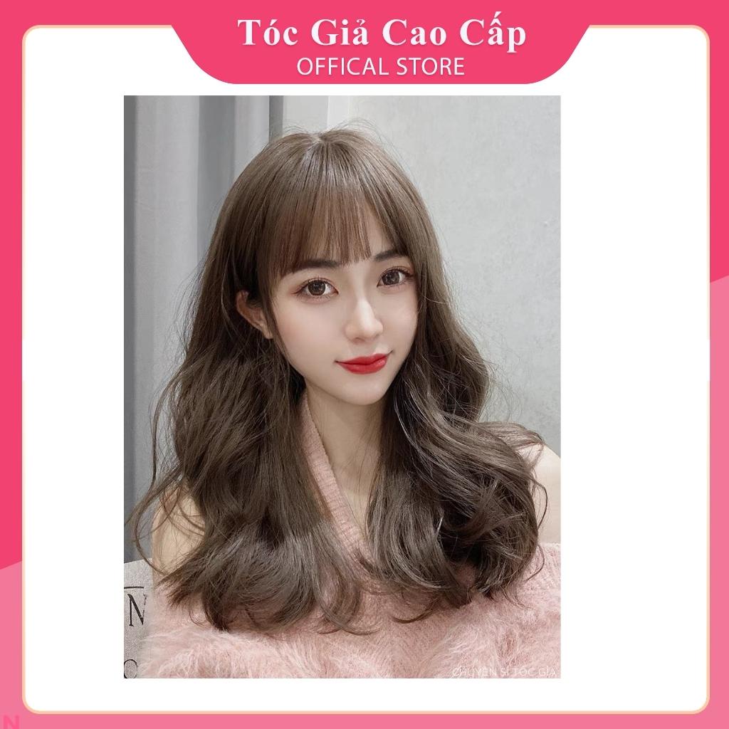 Tóc giả nữ cả đầu xoăn ngắn , có bấm phồng chân tóc, mã c0304