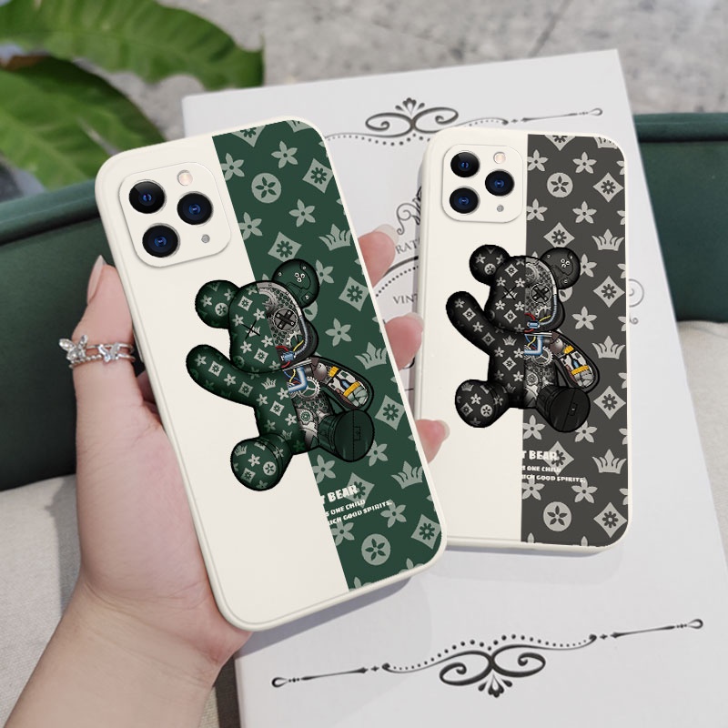 Ốp Điện Thoại Họa Tiết Gấu Dễ Thương Cho IPhone 11 11 Pro Max
