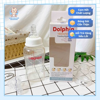 Bình sữa Dolphin cổ rộng, bình sữa sơ sinh