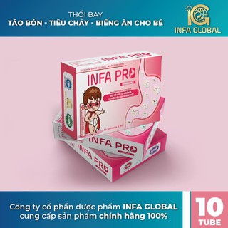 [CHÍNH HÃNG HỘP 10 ỐNG 5ML ] bào tử lợi khuẩn INFA PRO men vi sinh thế hệ mới cho bé nhẹ cân, biếng ăn, táo bón