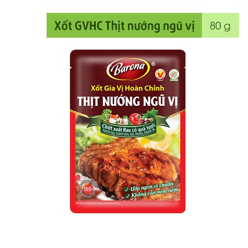 Xốt Gia Vị Hoàn Chỉnh BARONA - Thịt Nướng Ngũ Vị 80g