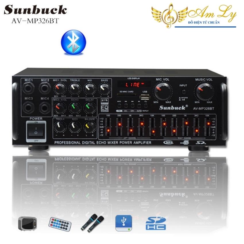Amly karaoke Sunbuck 326BT hàng chuẩn BẢO HÀNH CHÍNH HÃNG