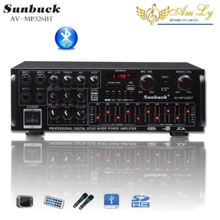 Amly karaoke Sunbuck 326BT hàng chuẩn (cổng 12v, 220v, có bluetooth)BẢO HÀNH CHÍNH HÃNG