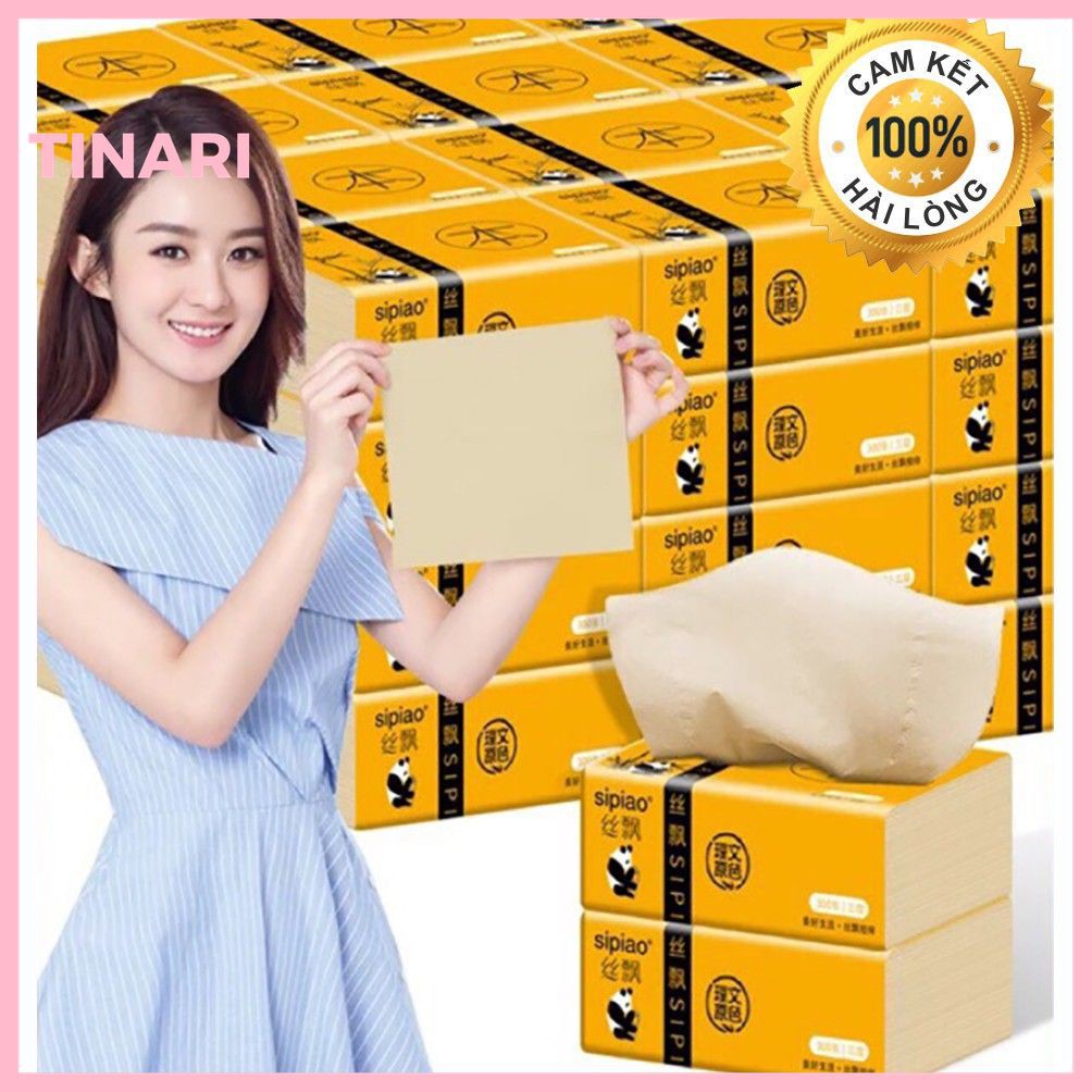 [Đồ Gia Dụng] Giấy Ăn Gấu Trúc Sipiao (Thùng 30 gói)