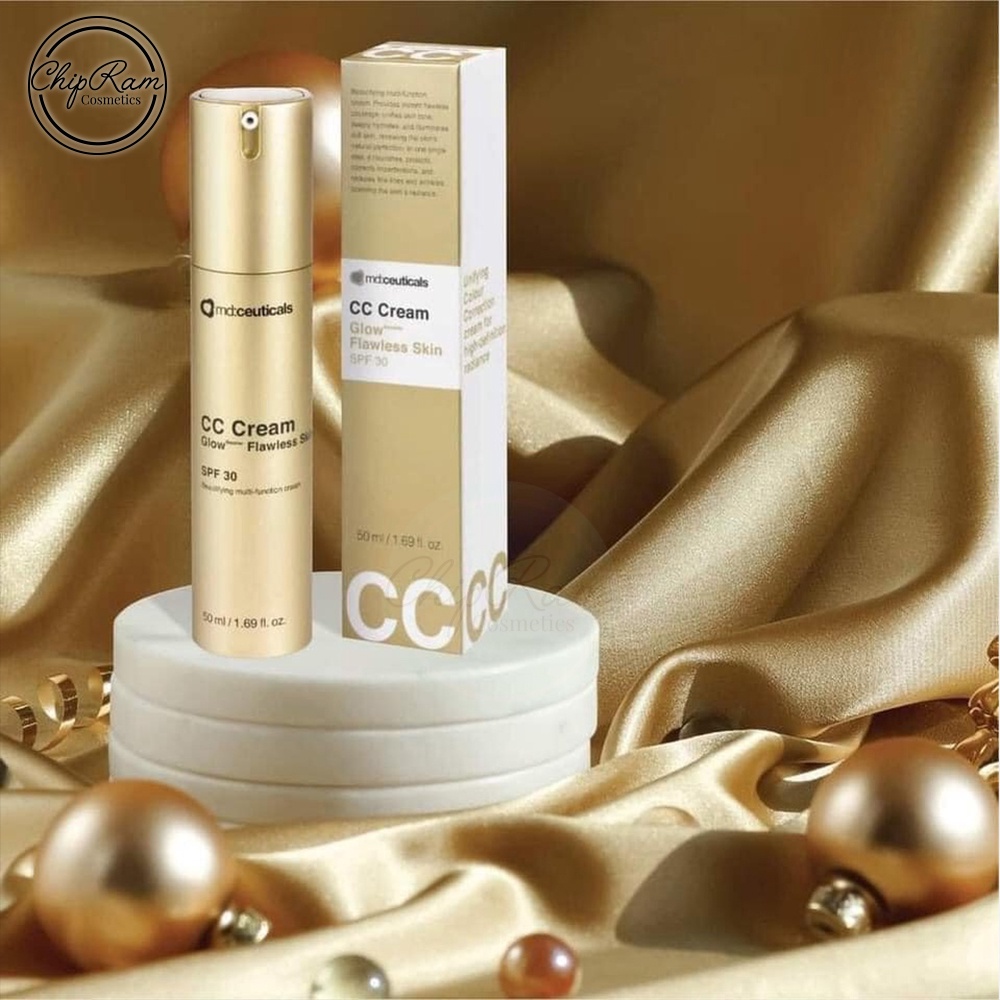 Sample kem nền MD:Ceuticals CC Cream Glow Flawless Skin chống nắng SPF 30