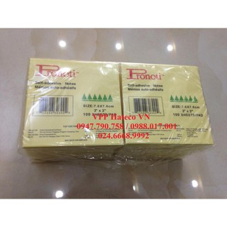 12 tập Giấy nhắn Pronoti 3x3 (76x76mm), chính hãng - Giấy note - Giấy nhớ