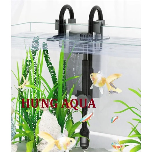 Lọc treo bể cá, lọc thác thế hệ mới Sunsun Xiaoli XBL 300/400/500/600 tích hợp lọc váng