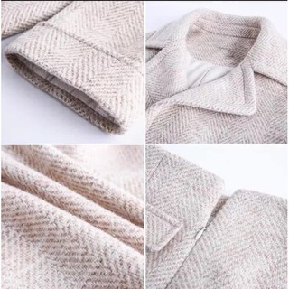 Set áo khoác dạ + chân váy