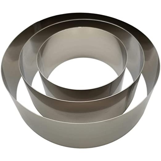 Khuôn ring tròn 3cm cao 3cm,chất liệu inox bền với thời gian, inox dày