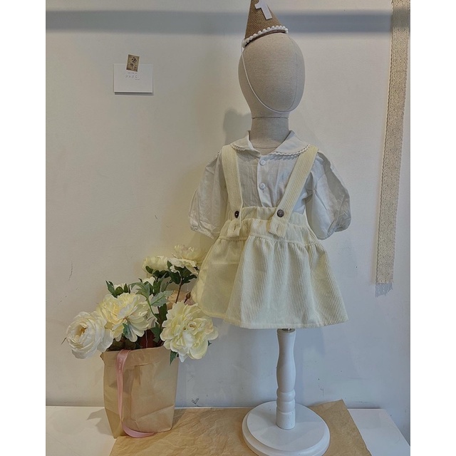 Set áo + váy yếm em bé Nanci room