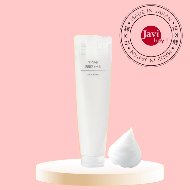 [100% Nhật Bản] Sữa rửa mặt Muji Face Soap (dòng dịu nhẹ) 120g, 100g mẫu mới Nhật Bản