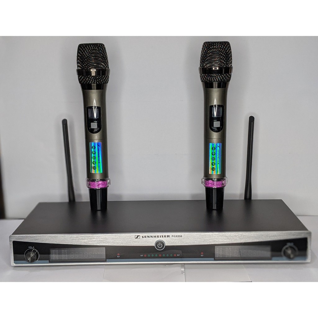 CTY MT mic không dây Sennheiser PGX-898, bộ micro karaoke siêu đỉnh hút âm cực nhạy-mẫu mới nhất áng(BH 12T)