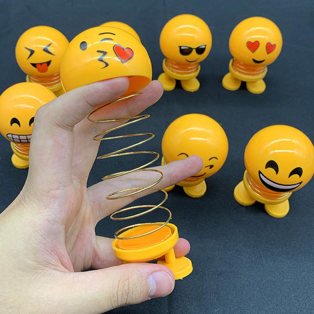 Mặt Dây Chuyền Hình Emoji Bằng Nhựa ABS Dễ Thương Trang Trí Xe Hơi