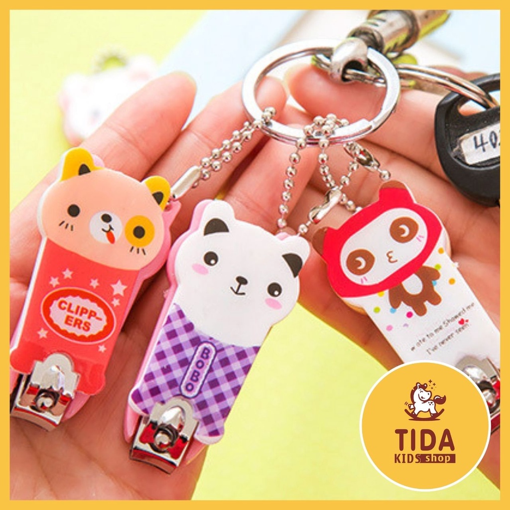 Móc Khóa Cắt Móng Tay ⚡ HÀNG ĐẸP ⚡ Móc Chìa Khóa Bấm Móng Cho Trẻ, Đồ Gia Dụng TiDa Kids Shop