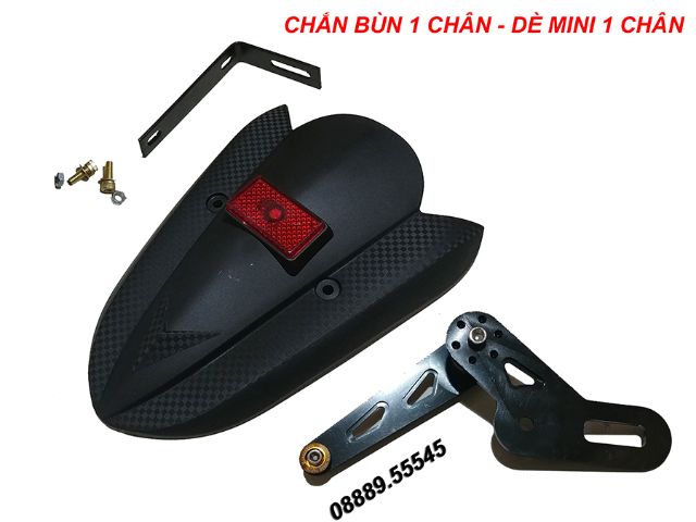 DÈ CHẮN BÙN MINI 1 CHÂN KÈM PAT NHÔM MÀU - M2