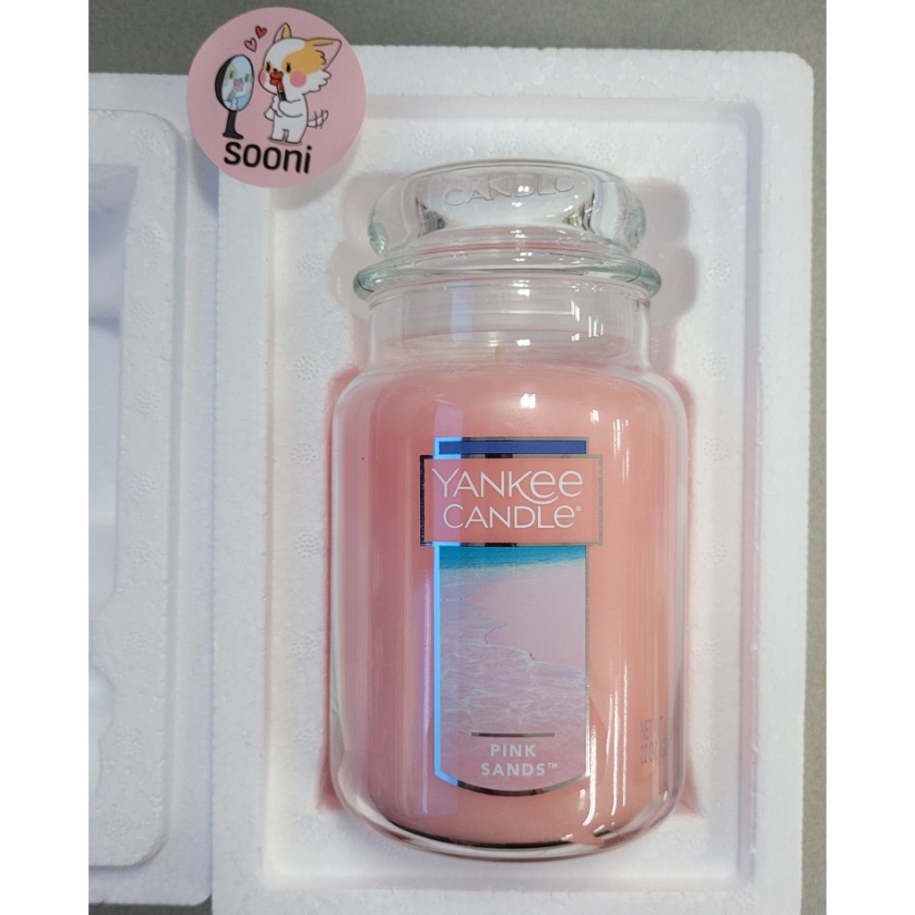 YANKEE CANDLE Hũ lớn 623g BÔNG TẨY TRANG SẠCH LEMON LAVENDER MIDSUMMER’S NIGHT BAHAMA BREEZE / BLACK CHERRY MIDNIGHT JASMIN / PINK SANDS