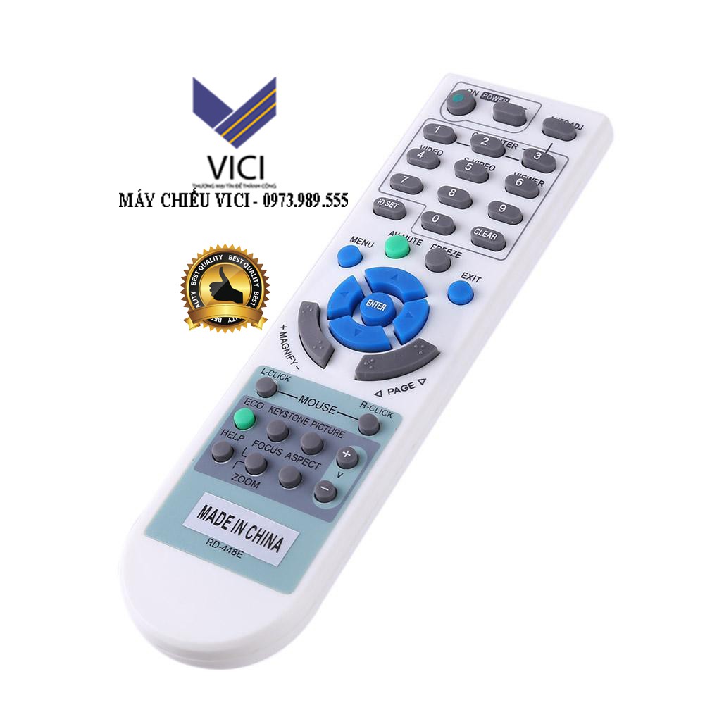 Điều khiển máy chiếu Nec chính hãng có tặng pin đi kèm, bảo hành 3 tháng
