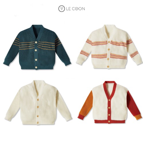 LE COON | Áo Cardigan Len | COMFY | 6 tháng-3 tuổi