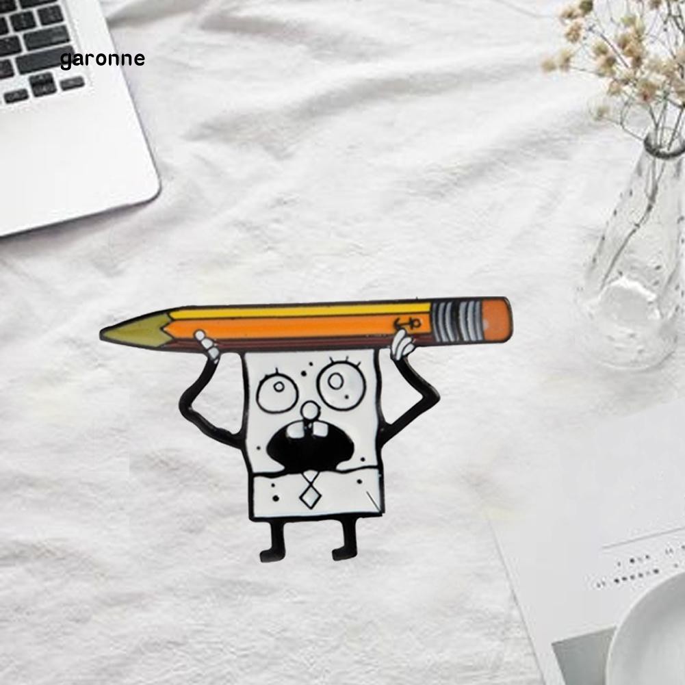 Ghim Cài Áo Kiểu Dáng Hoạt Hình Spongebob Dễ Thương