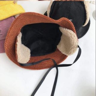 MŨ OFF 2 IN 1 CHO BÉ RA NGOÀI KÈM BỊT TAI Sẵn hàng