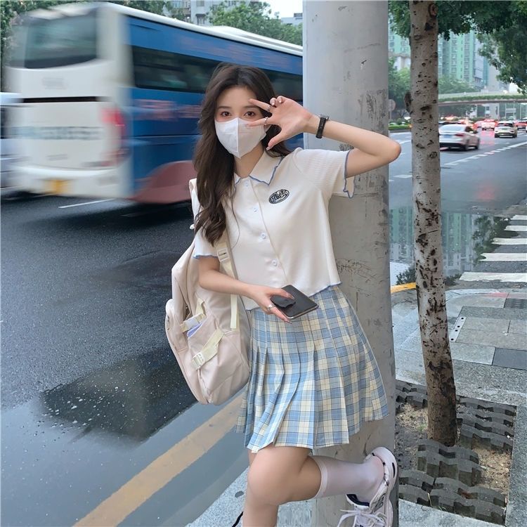 Áo sơ mi BH tay ngắn phong cách thời trang Hàn Quốc 2022