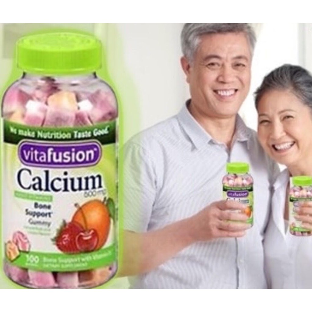 Kẹo dẻo bổ sung Canxi Vitafusion Calcium 500mg 100 viên