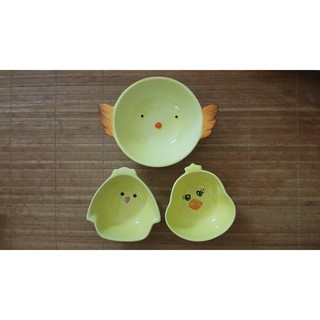 Bát sứ ăn dặm hình Gà mi