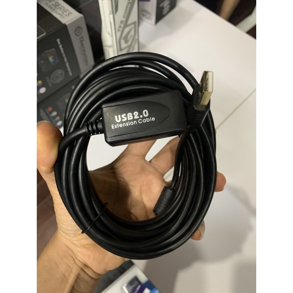 Dây nối dài 5m usb 2.0 loại tốt đầu cắm mạ hợp kim