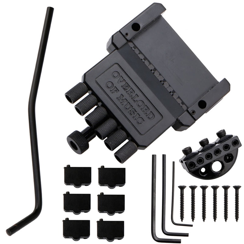 Cầu Tremolo 6 Dây Màu Đen Chuyên Dụng Cho Đàn Guitar Không Đầu