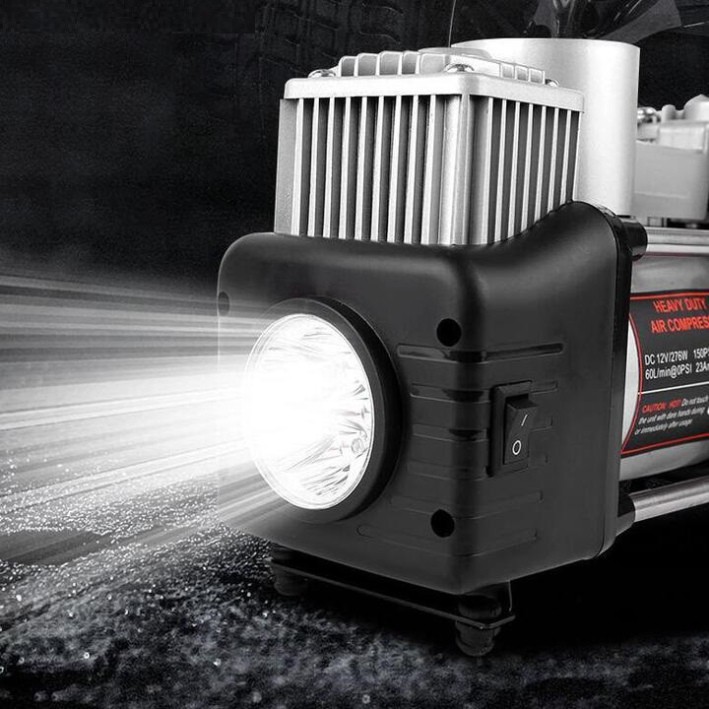 Sản Phẩm Bộ máy bơm lốp ô tô kèm phụ kiệm ứng cứu, sửa chữa HD-506 (bảo hành 12 tháng) .