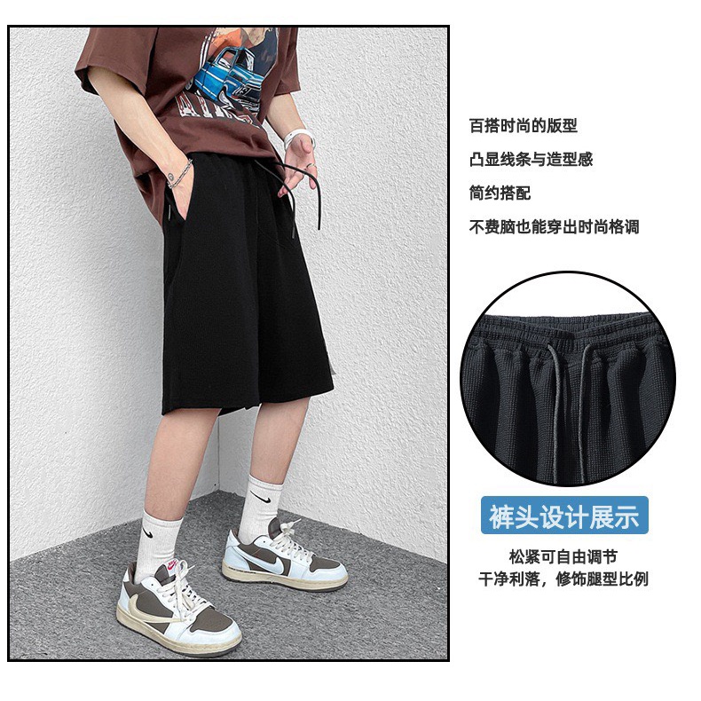 Quần short unisex form rộng CURIPER nam nữ hai màu đen xám chất nỉ cotton phong cách Ulzzang