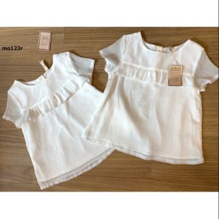 Áo kiểu bé gái trắng bèo dư xịn