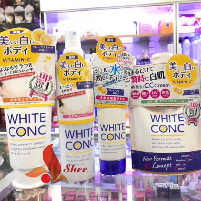 360ml Sữa tắm trắng da White ConC body vitamin C Nhật Bản
