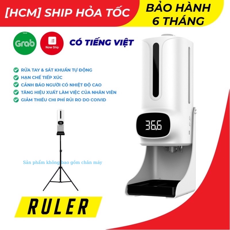 Máy khử khuẩn đo nhiệt độ tự động K9Pro Plus tiếng việt