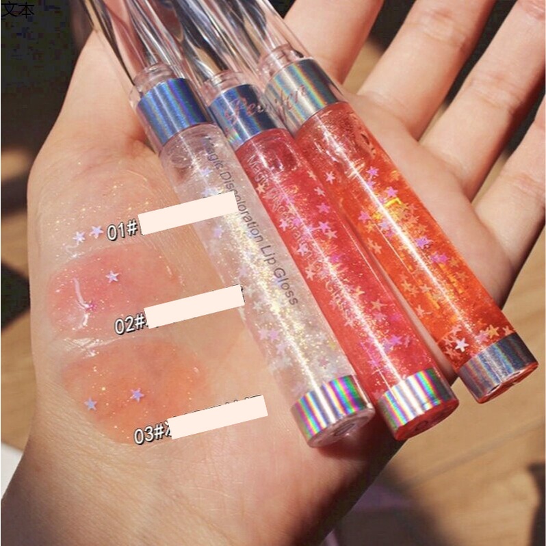 Son bóng 3 màu sắc tùy chọn dưỡng ẩm lâu trôi cao cấp dành cho nữ