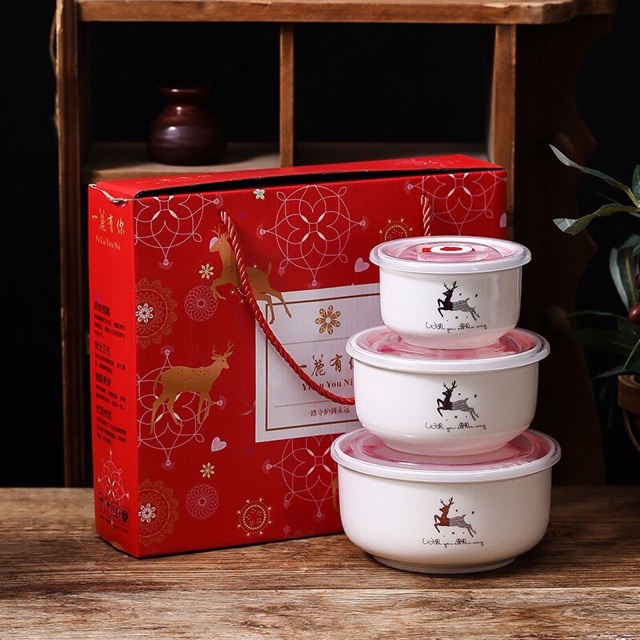 Bát sứ có nắp hút chân không