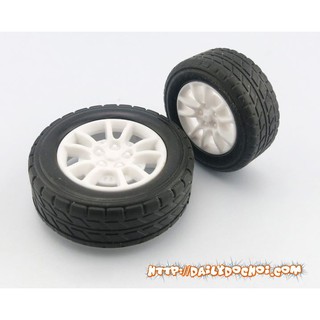 [saigonsg] Bộ bánh xe 4 cái bằng nhưa cao su có kích cỡ 2x30mm 2.5x38mm 3x38mm