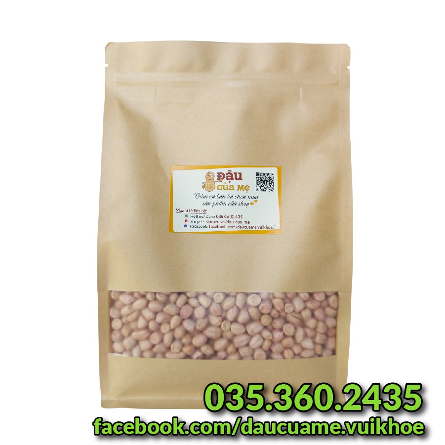 [1Kg]  Đậu phộng bóc vỏ (Lạc nhân) chất lượng nhà trồng