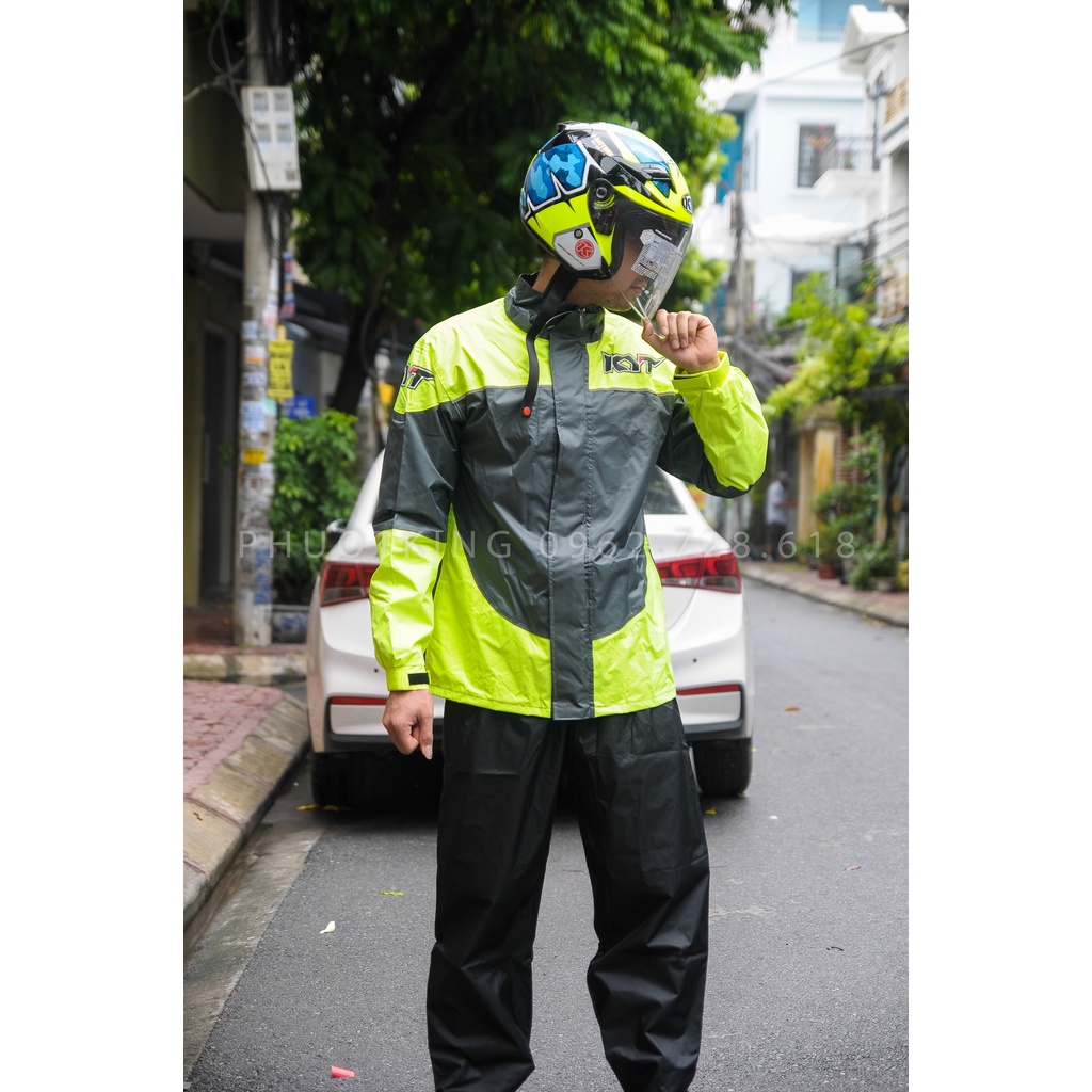 [ẢNH THẬT] Bộ quần áo mưa KYT cao cấp