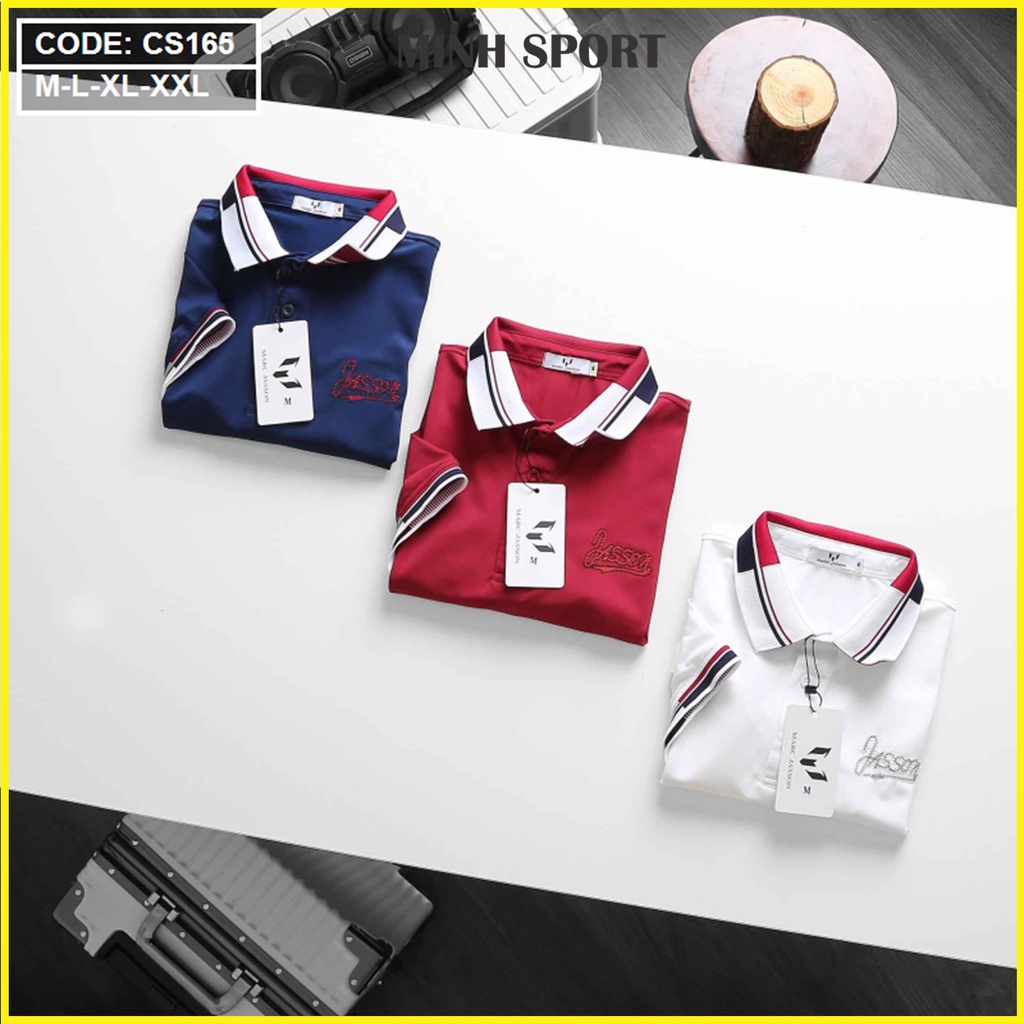 Áo Thun Polo Nam Cổ Bẻ Thêu Chữ Ngắn Tay Thời Trang mã AO.48