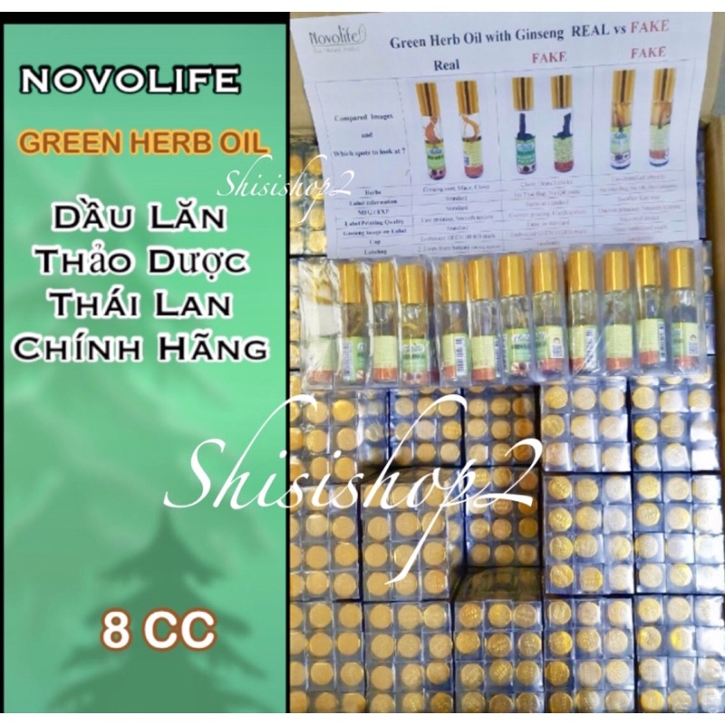 Lốc 12 chai Dầu lăn thảo dược Nhân Sâm Green Herb Thái Lan mã 10-1